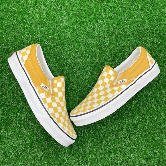 Vans Classic Slip On Checkerboard Ochre - Picture 5 of 6